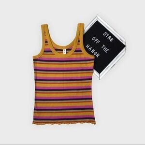 2/$20 BP multicolor striped tank top size Small women